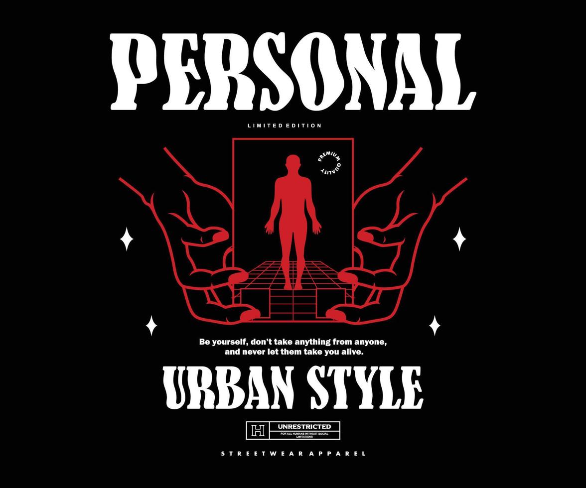 Aesthetic Graphic Design for T shirt Street Wear and Urban Style vector