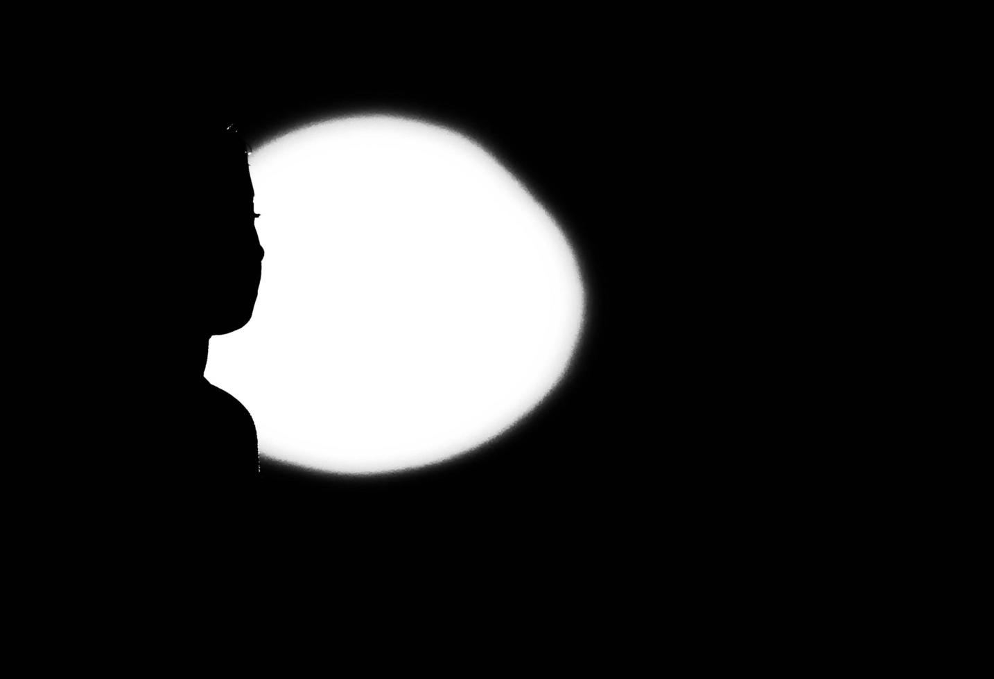 silhouette of girl photo