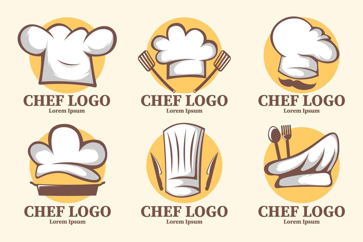 Chef Logo Set vector