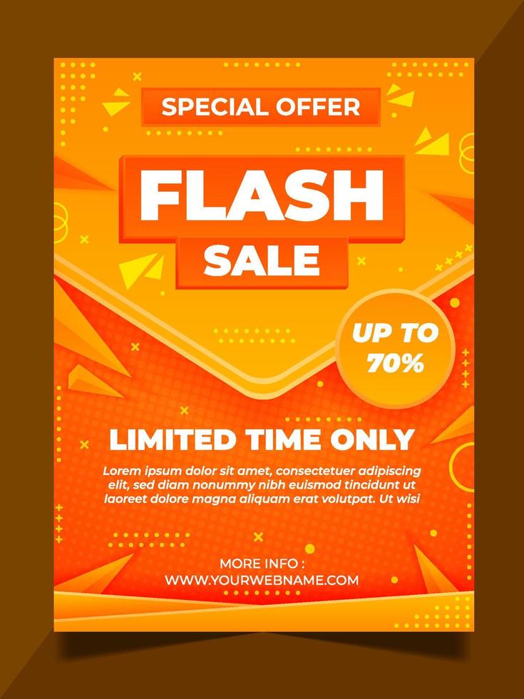 Flash Sale Poster vector