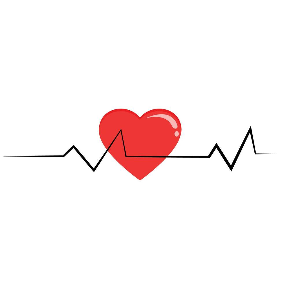 Heartbeat vector background