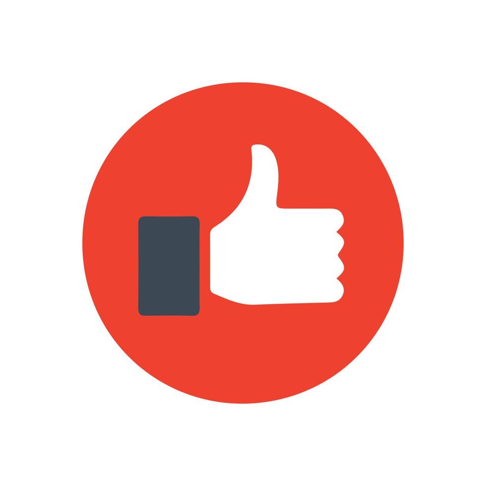 Thumbs up icon illustration, okay, like. vector design for websites, apps.