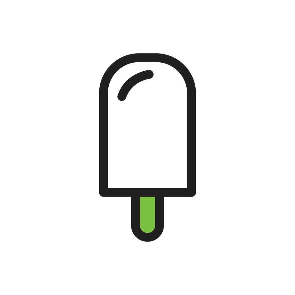 ilustración de icono de helado. icono vectorial y diseño de logotipo. vector
