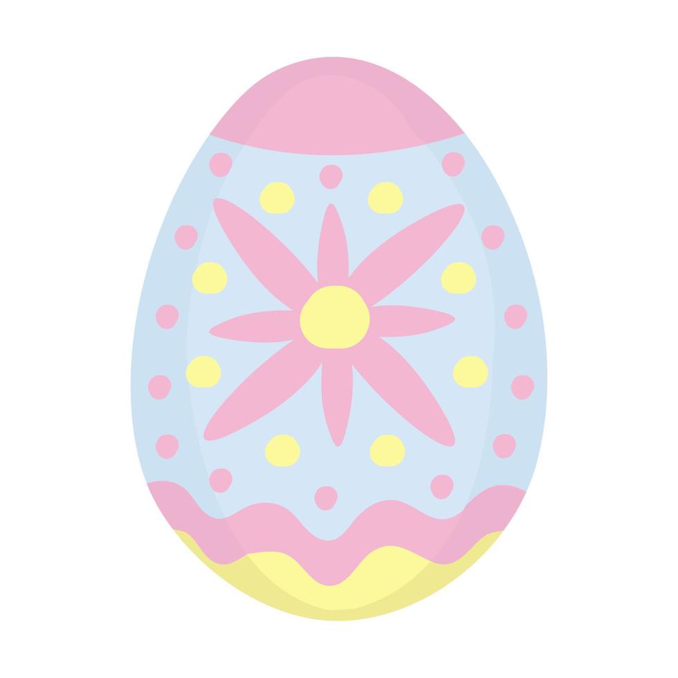 Easter egg, pastel shades vector