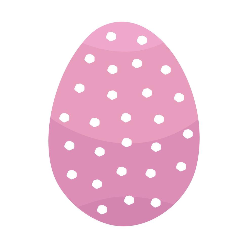 Pink Easter egg vector