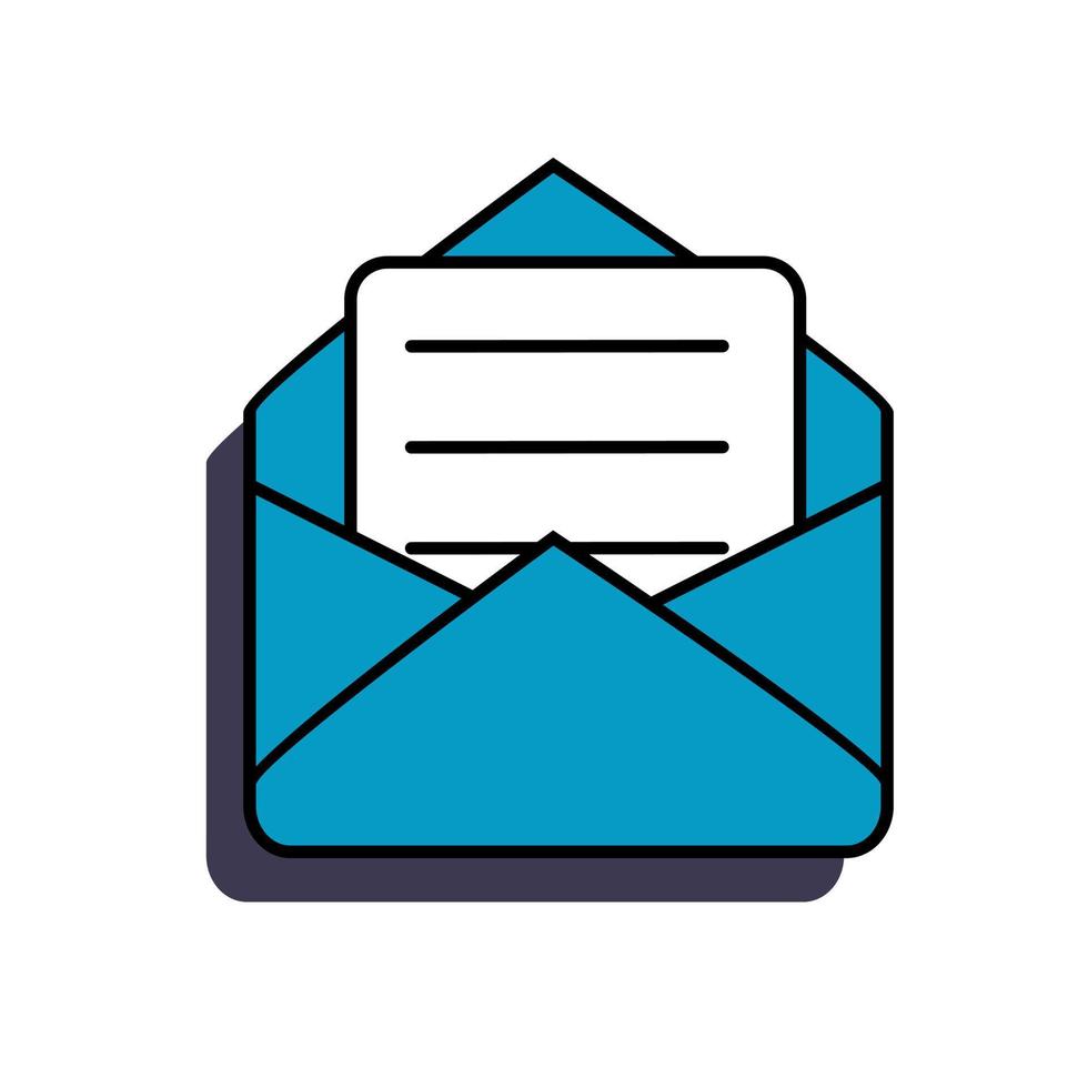 Email is an interface element of the old pc windows 90s. In retro vaporwave style. Vector illustration