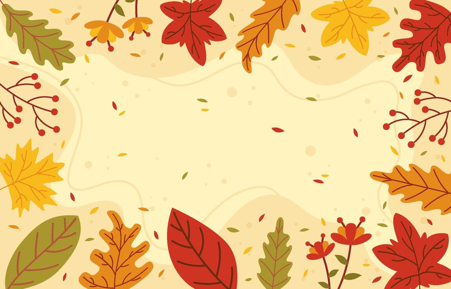 Fall Floral Background vector