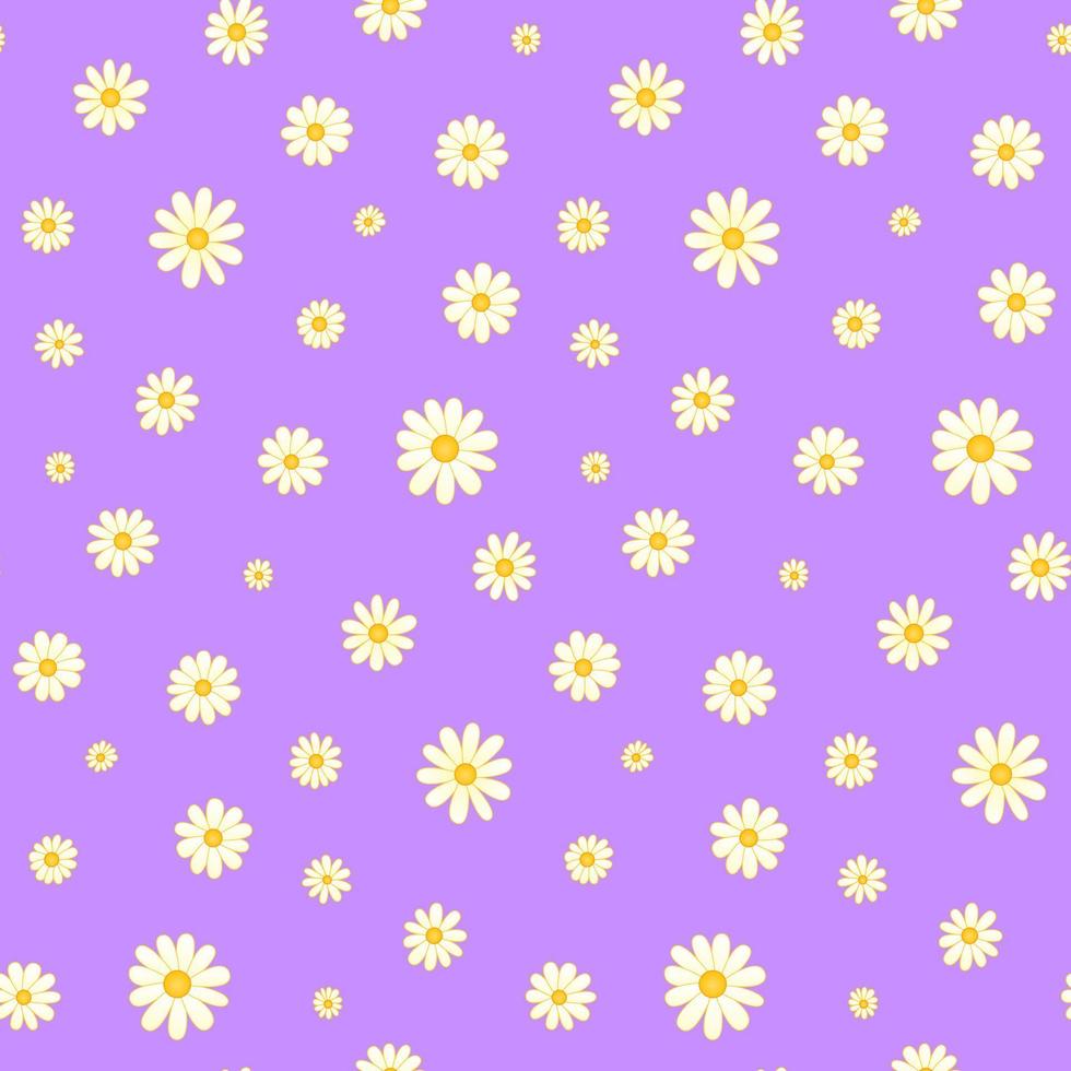 Cute Flower Vector Seamless Pattern