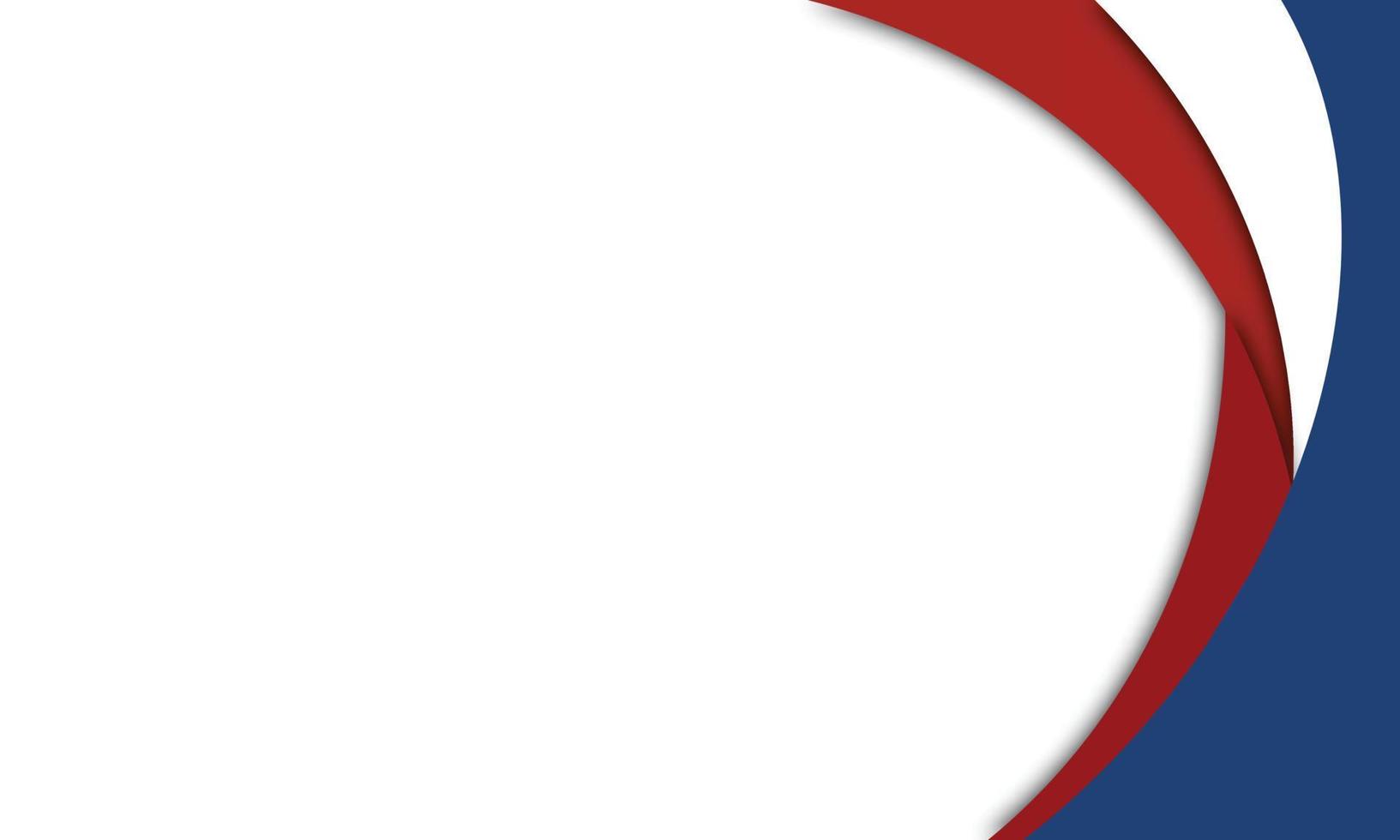 fondo patriótico bandera nacional líneas onduladas diseño de plantilla cartel de tarjeta de banner en días festivos símbolo patriótico del país diseño de ilustración vectorial símbolos americanos rojos y azules vector