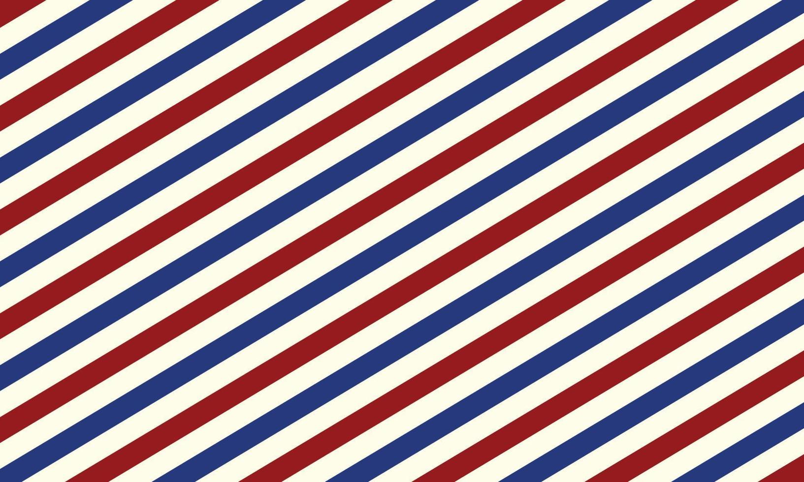 Red and blue usa diagonal lines seamless pattern abstract. Barbershop vintage texture. EPS 10 vector