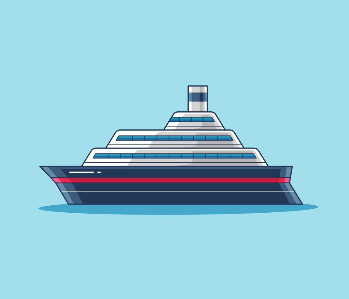 Ship water transportation illustration vector design