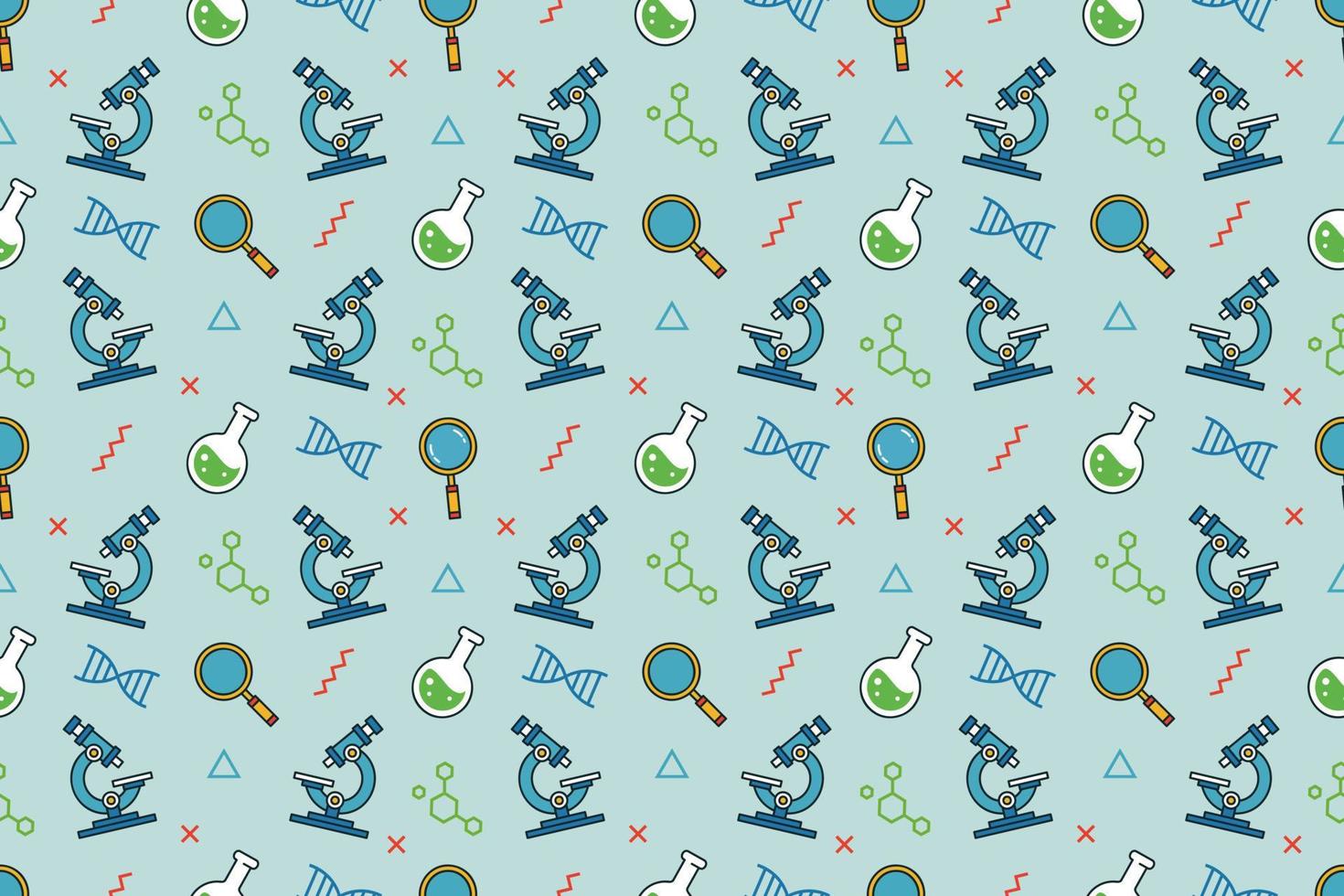 School kids fun cartoon seamless pattern design vector