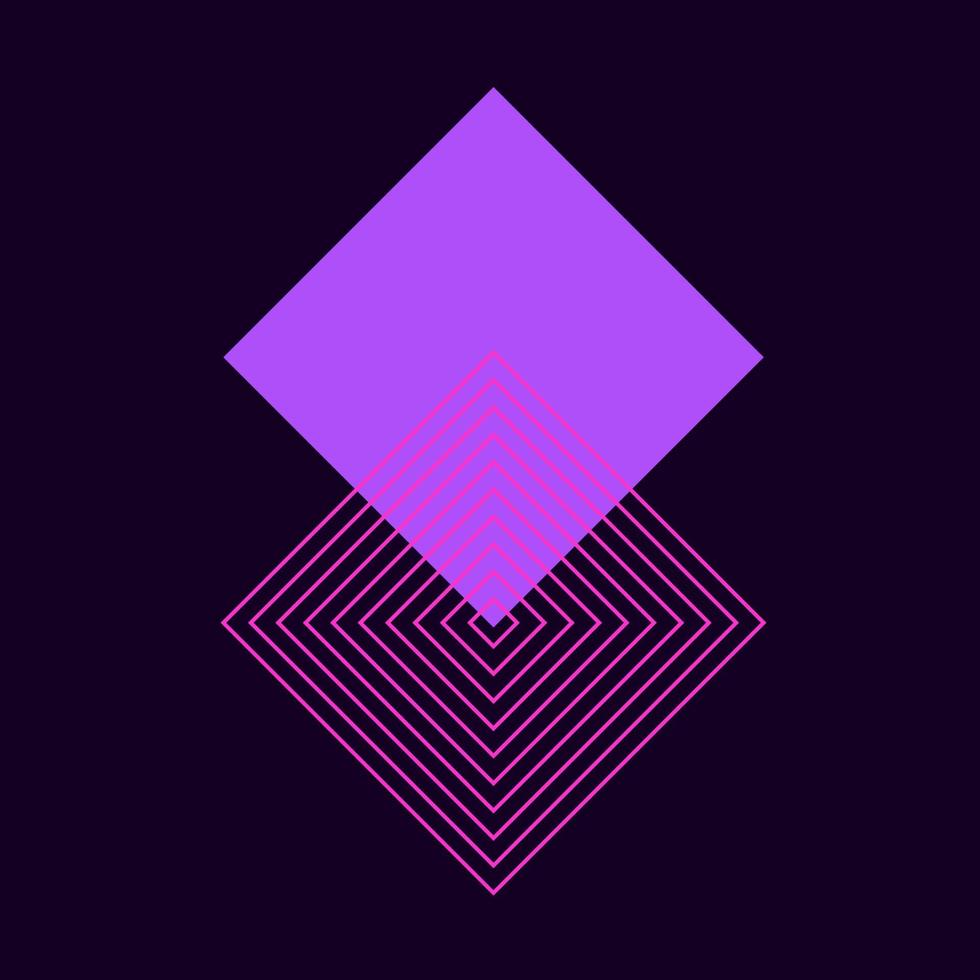 minimalista brillante plantilla de póster negro rosa púrpura gráfico geométrico moderno patrón de póster fondo tarjeta invitación plantilla de fiesta vector