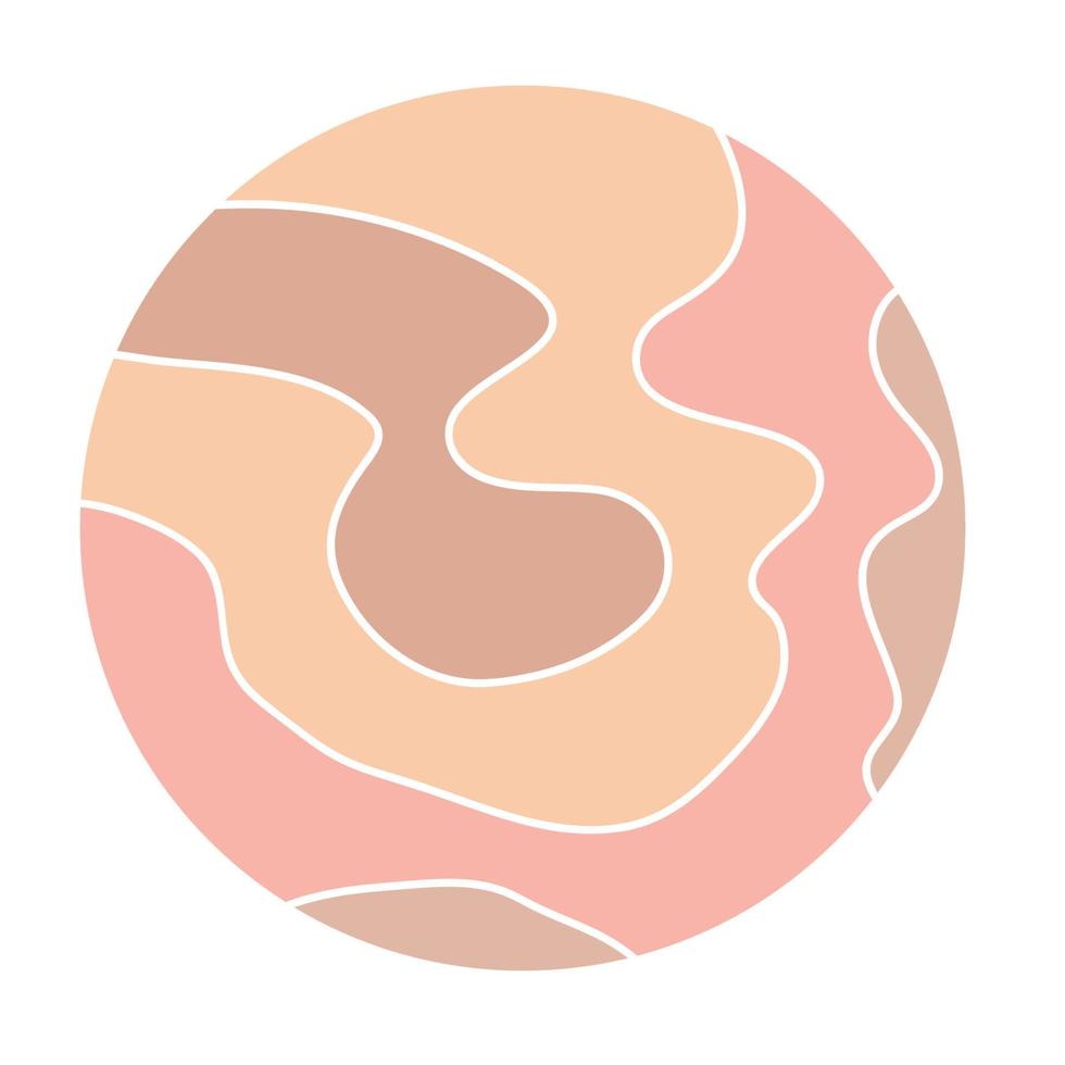 Round Circle Logo Label print Symbol Minimalist Vintage Silhouette Baby Nursery Wall Art Print Element vector