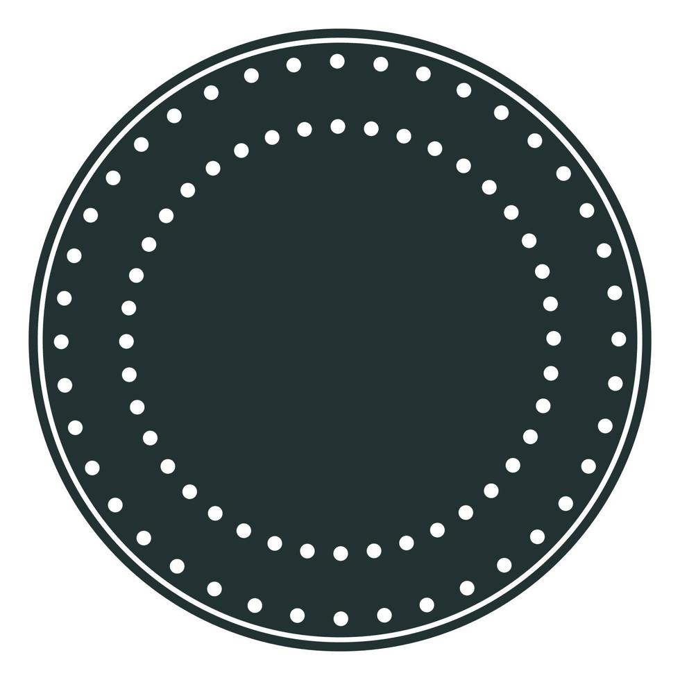Round Circle Logo Graphic Symbol. Round Abstract Minimalist Shape Pattern for T Shirt Print, Wallpaper Decoration, Logo. vector