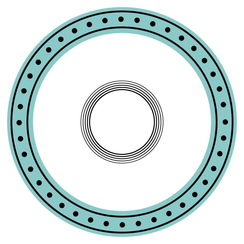 Round Circle Logo Graphic Symbol. Round Abstract Minimalist Shape Pattern for T Shirt Print, Wallpaper Decoration, Logo. vector