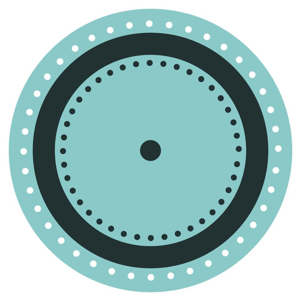 Round Circle Logo Graphic Symbol. Round Abstract Minimalist Shape Pattern for T Shirt Print, Wallpaper Decoration, Logo. vector