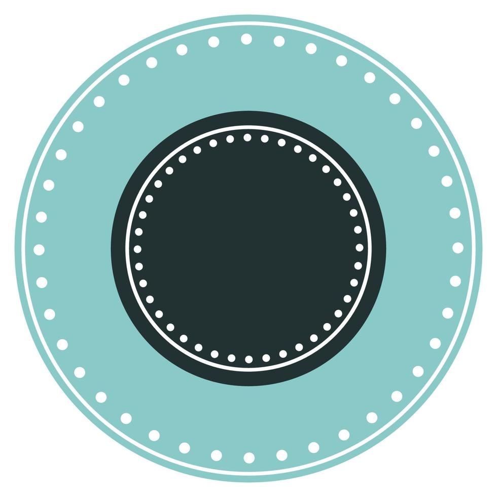 Round Circle Logo Graphic Symbol. Round Abstract Minimalist Shape Pattern for T Shirt Print, Wallpaper Decoration, Logo. vector