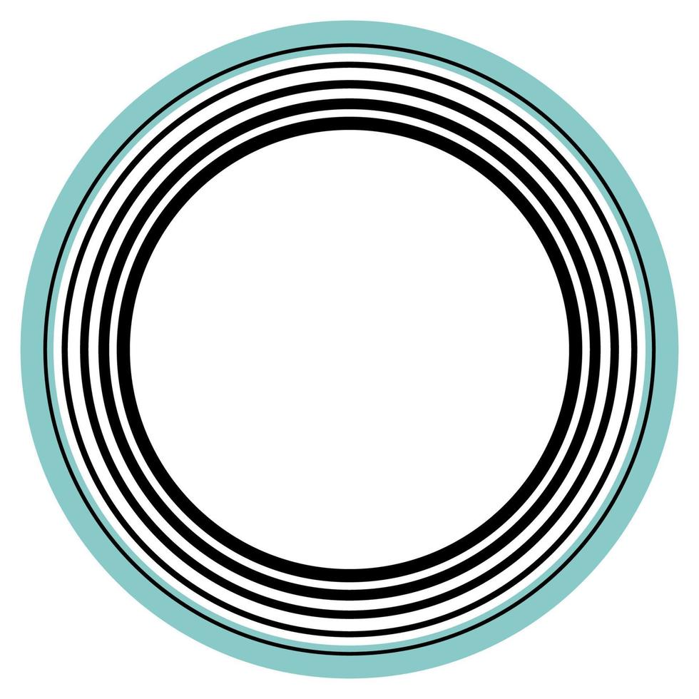 Round Circle Logo Graphic Symbol. Round Abstract Minimalist Shape Pattern for T Shirt Print, Wallpaper Decoration, Logo. vector