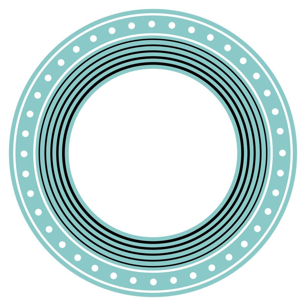 Round Circle Logo Graphic Symbol. Round Abstract Minimalist Shape Pattern for T Shirt Print, Wallpaper Decoration, Logo. vector