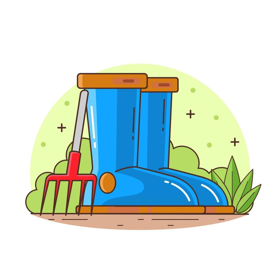 Gardening illustration vector design