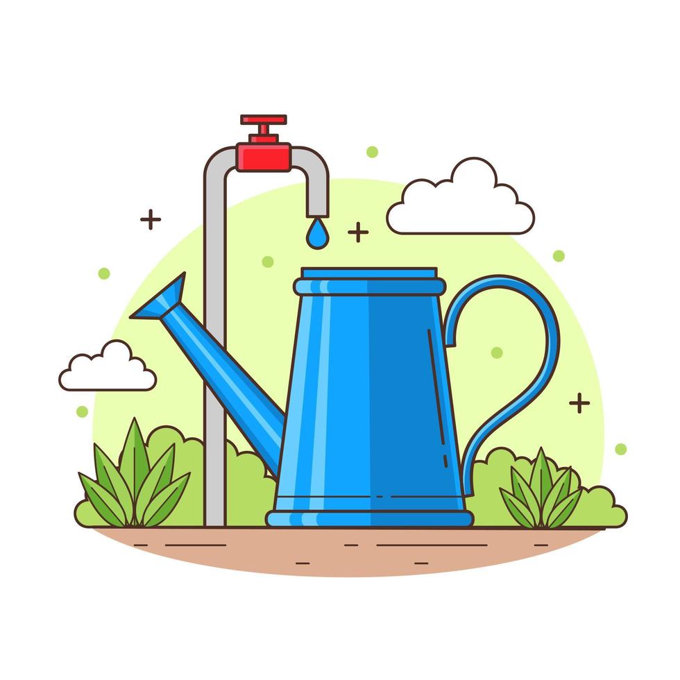 Gardening illustration vector design