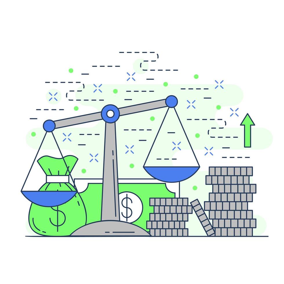 Profit business concept website illustration design 2 vector