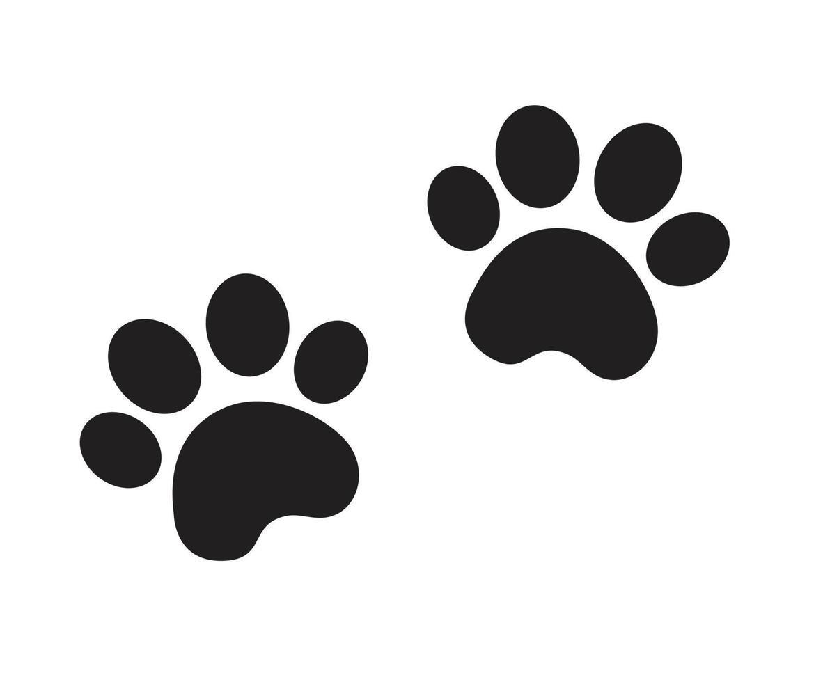 dog paw , animal paws vector illustration 9097080 Vector Art at Vecteezy