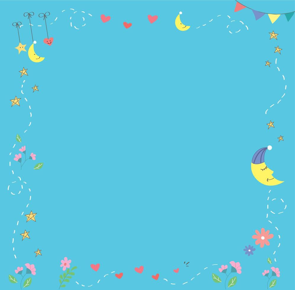 cute baby shower background vector illustration 9097115 Vector Art at ...