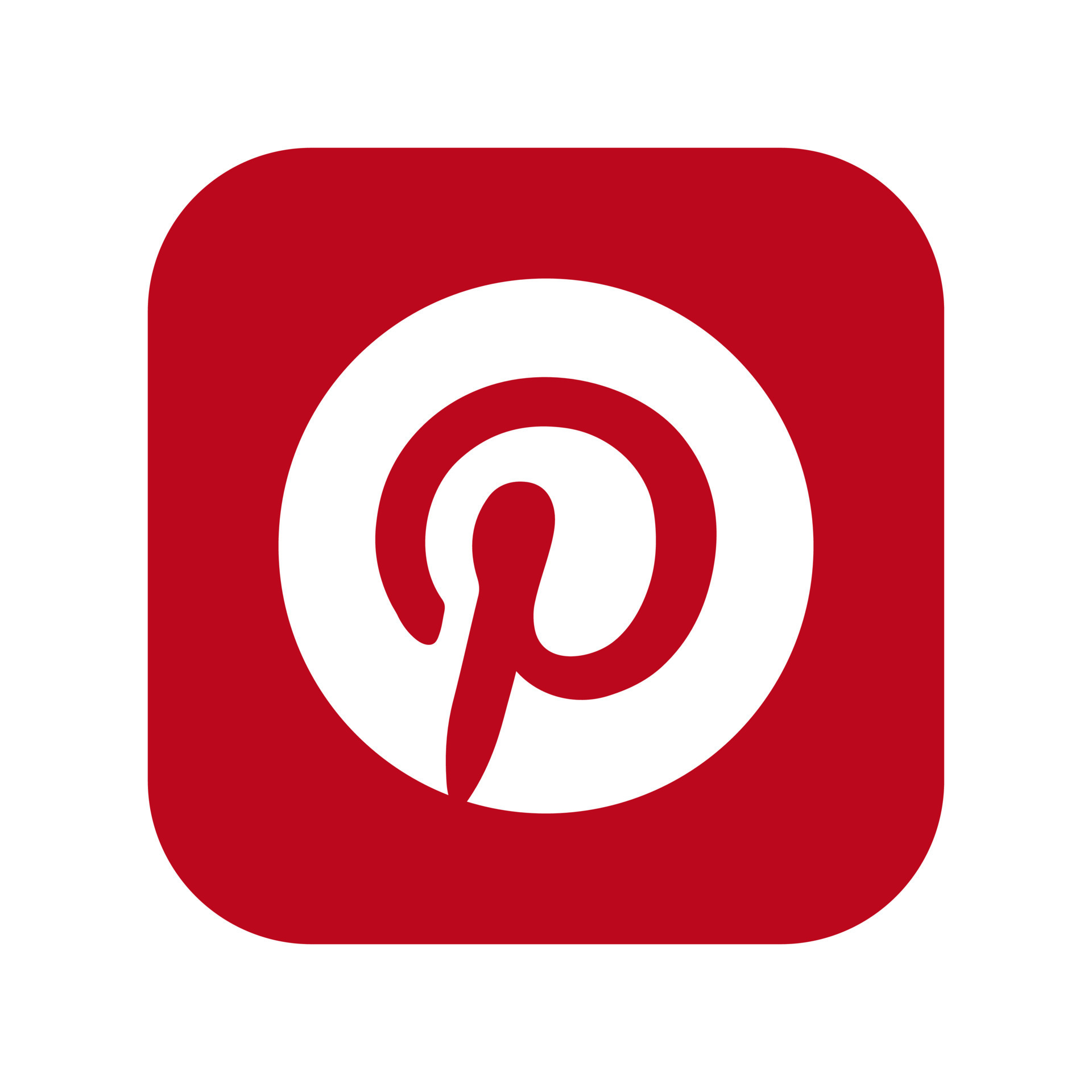 Pinterest logo in red isolated 9097190 Vector Art at Vecteezy