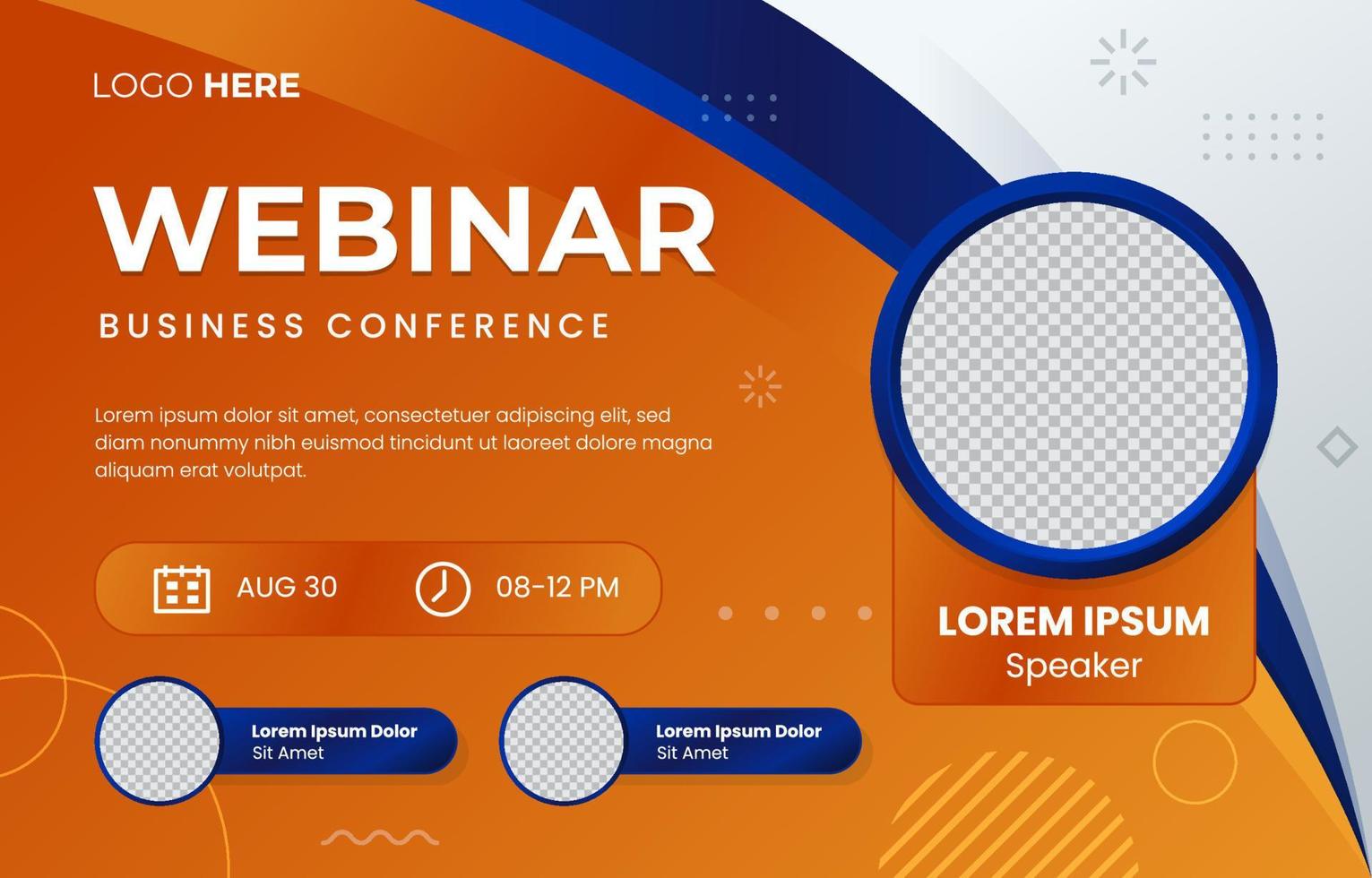 Webinar Banner Template vector