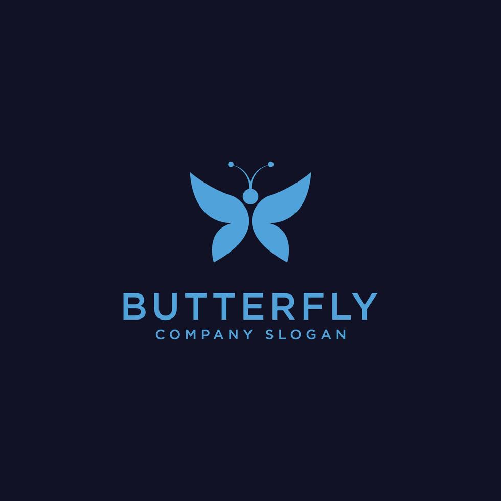 Logo Design Butterfly vector abstract design template,
