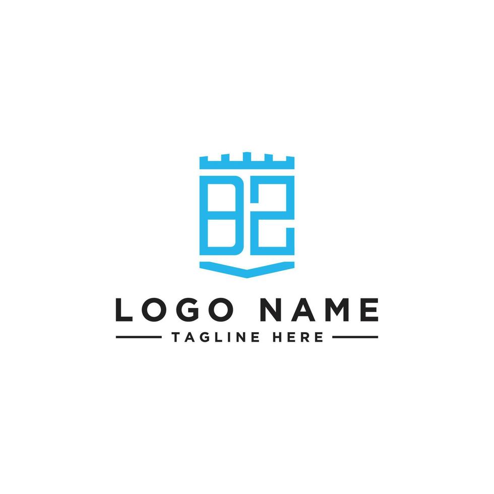 logo design inspiration for companies from the initial letters of the BZ logo icon. -Vector vector