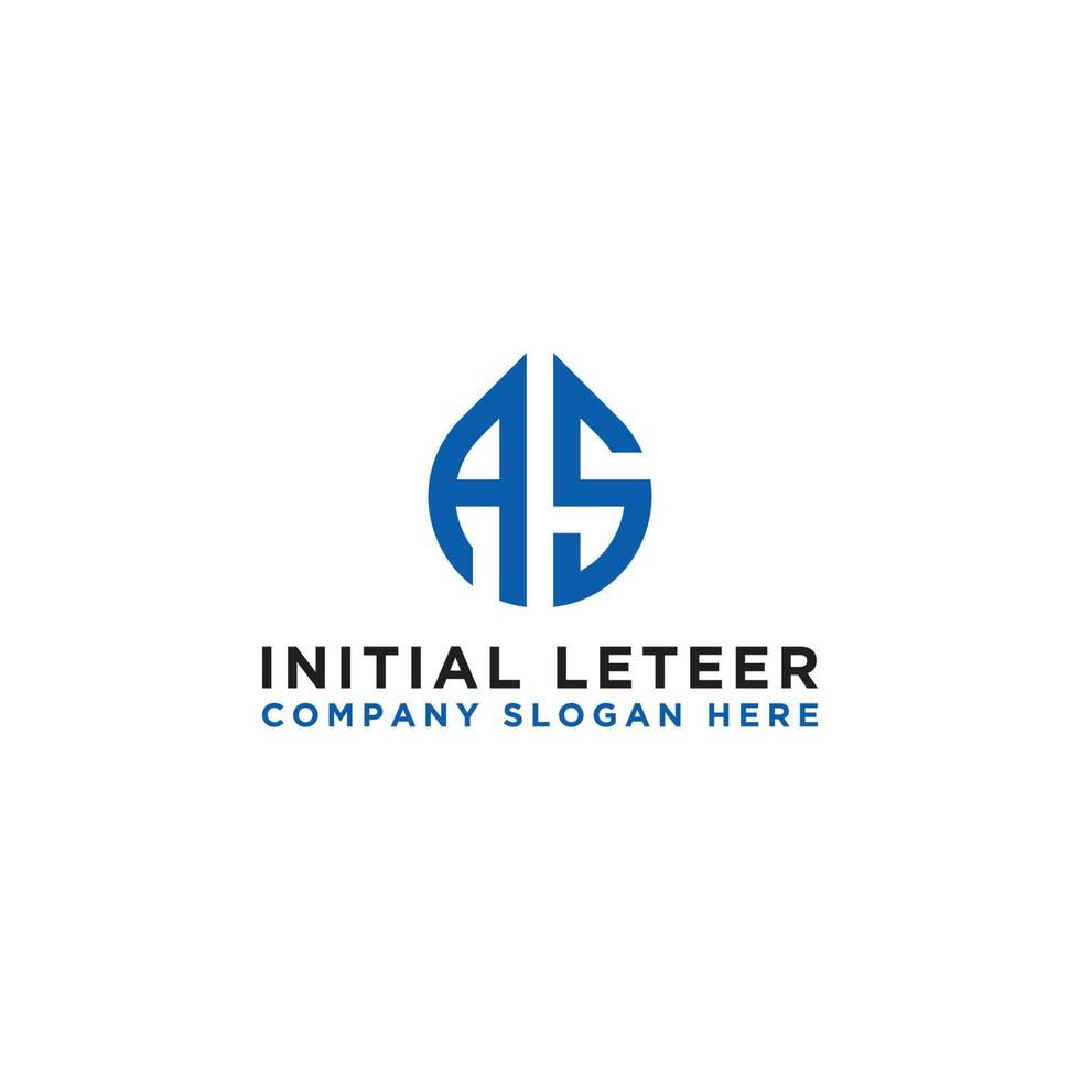 AS letter Initial icon Monogram.- Vector inspiring logo design - Vector