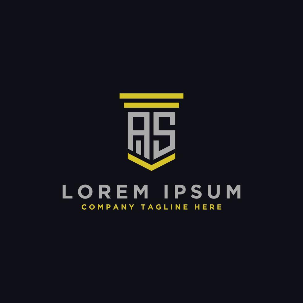 AS letter Initial icon Monogram.- Vector inspiring logo design - Vector