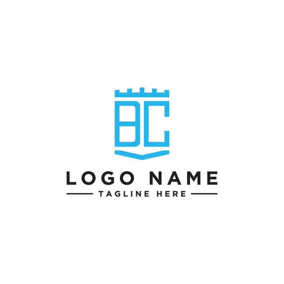 logo design inspiration for companies from the initial letters of the BC logo icon. -Vector vector