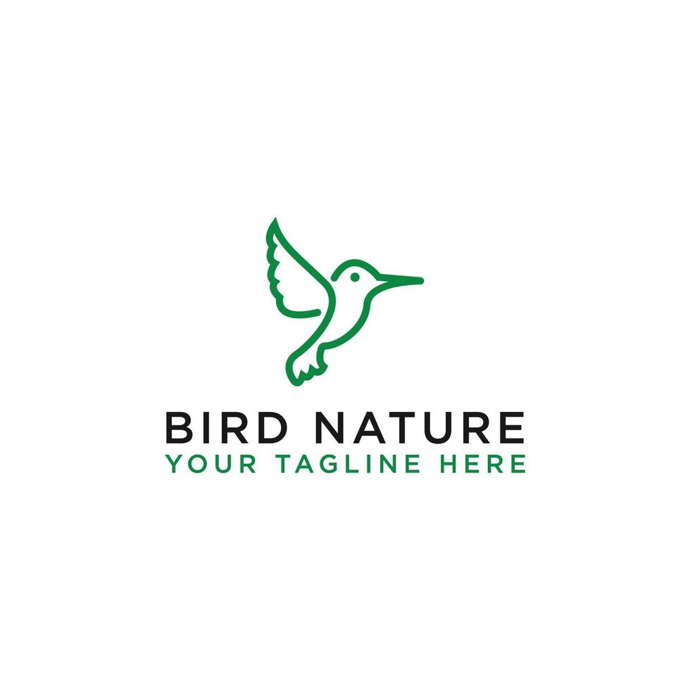 Vector logo design bird icon template