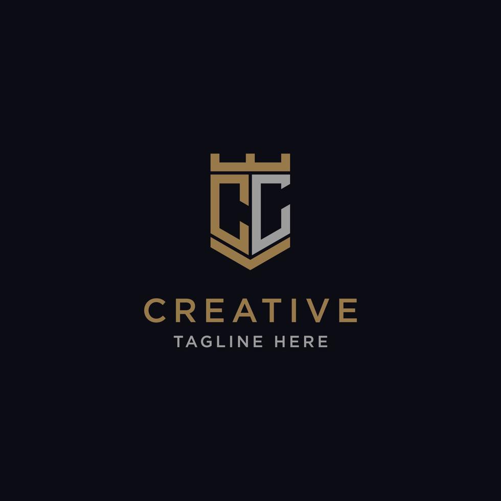 logo design inspiration for companies from the initial letters of the CC logo icon. -Vector vector