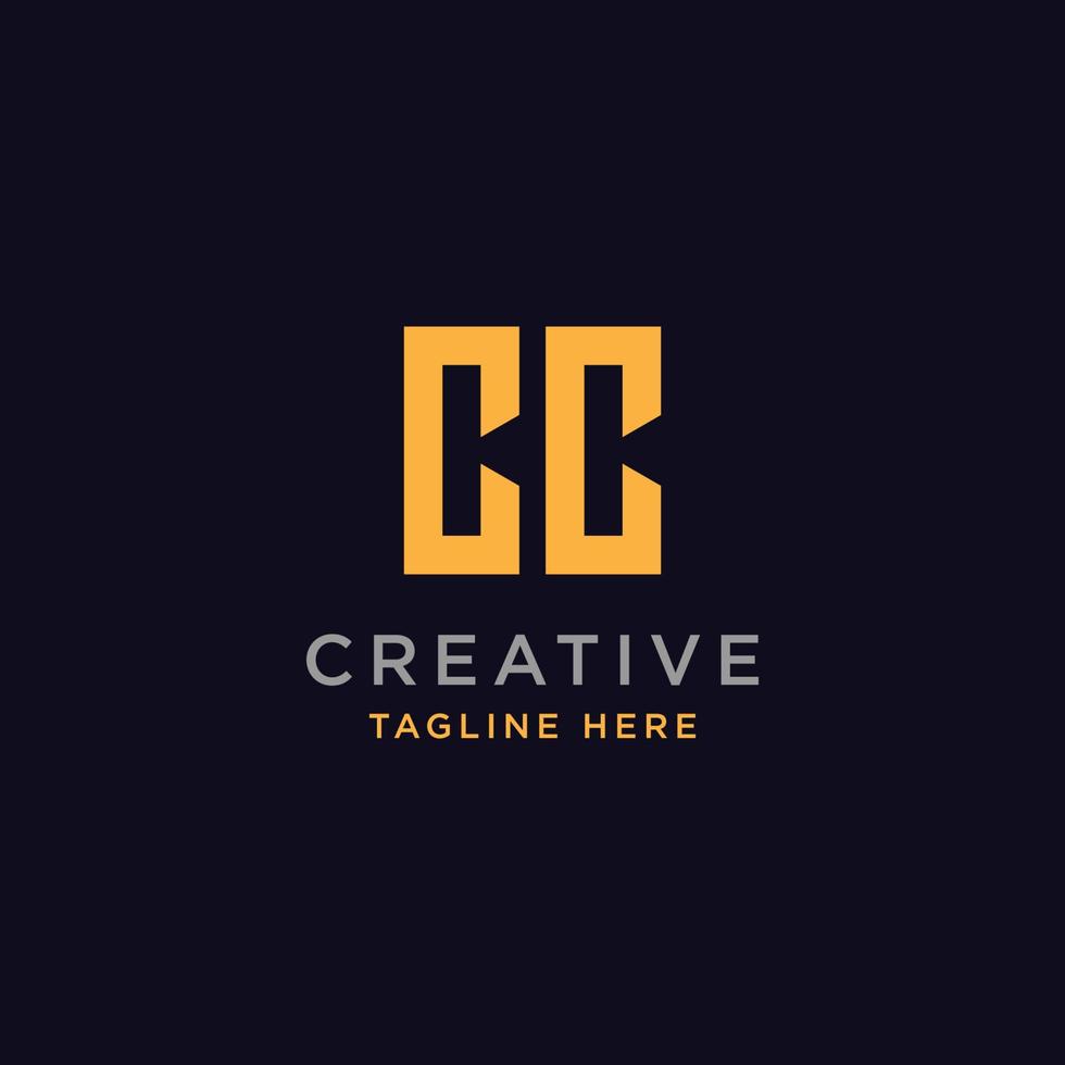 logo design inspiration for companies from the initial letters of the CC logo icon. -Vector vector