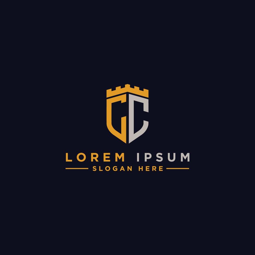 logo design inspiration for companies from the initial letters of the CC logo icon. -Vector vector