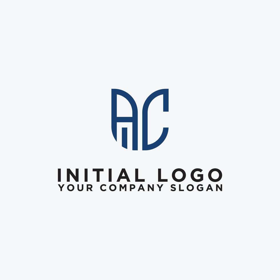 Logo design template, Letter AC. - Vector