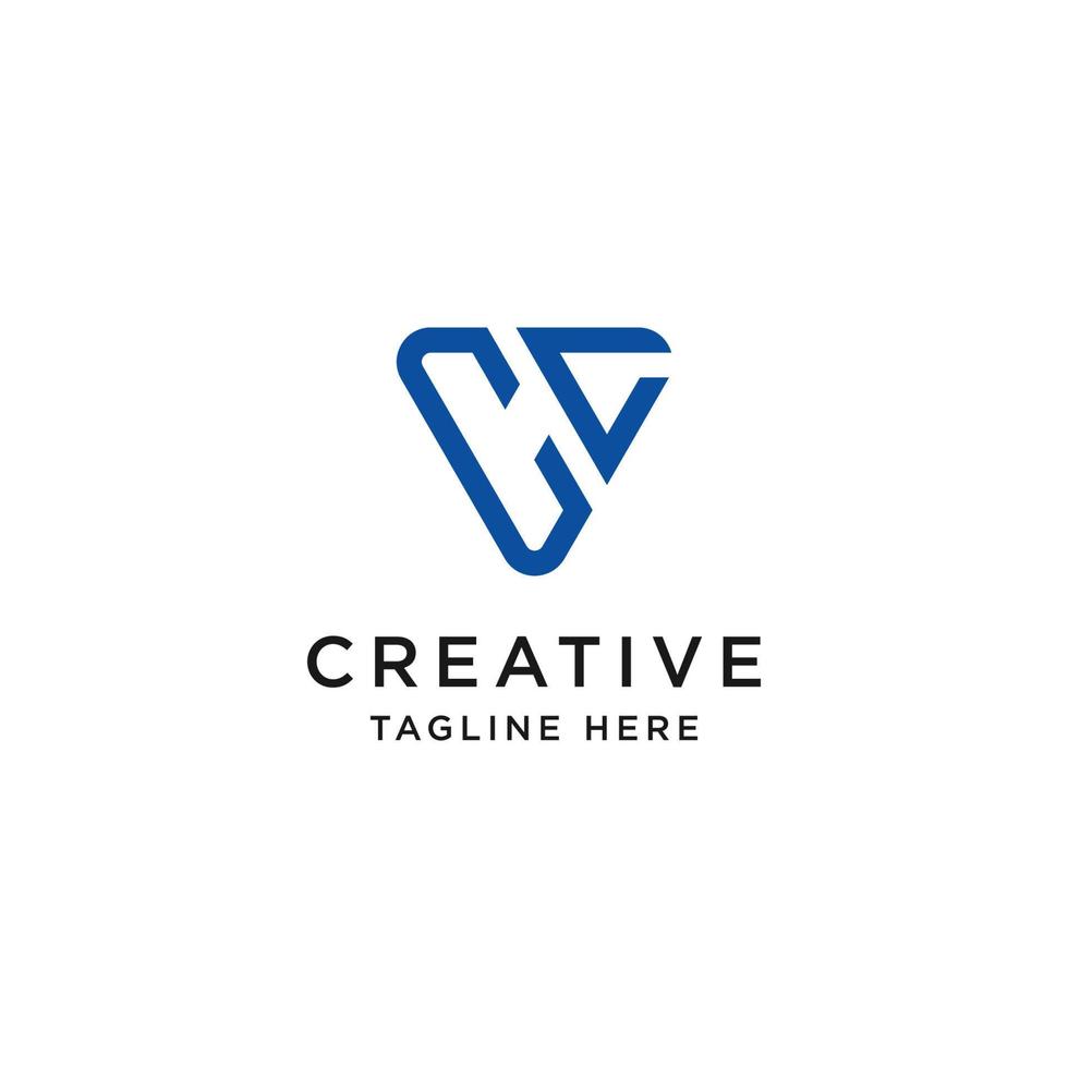 logo design inspiration for companies from the initial letters of the CC logo icon. -Vector vector