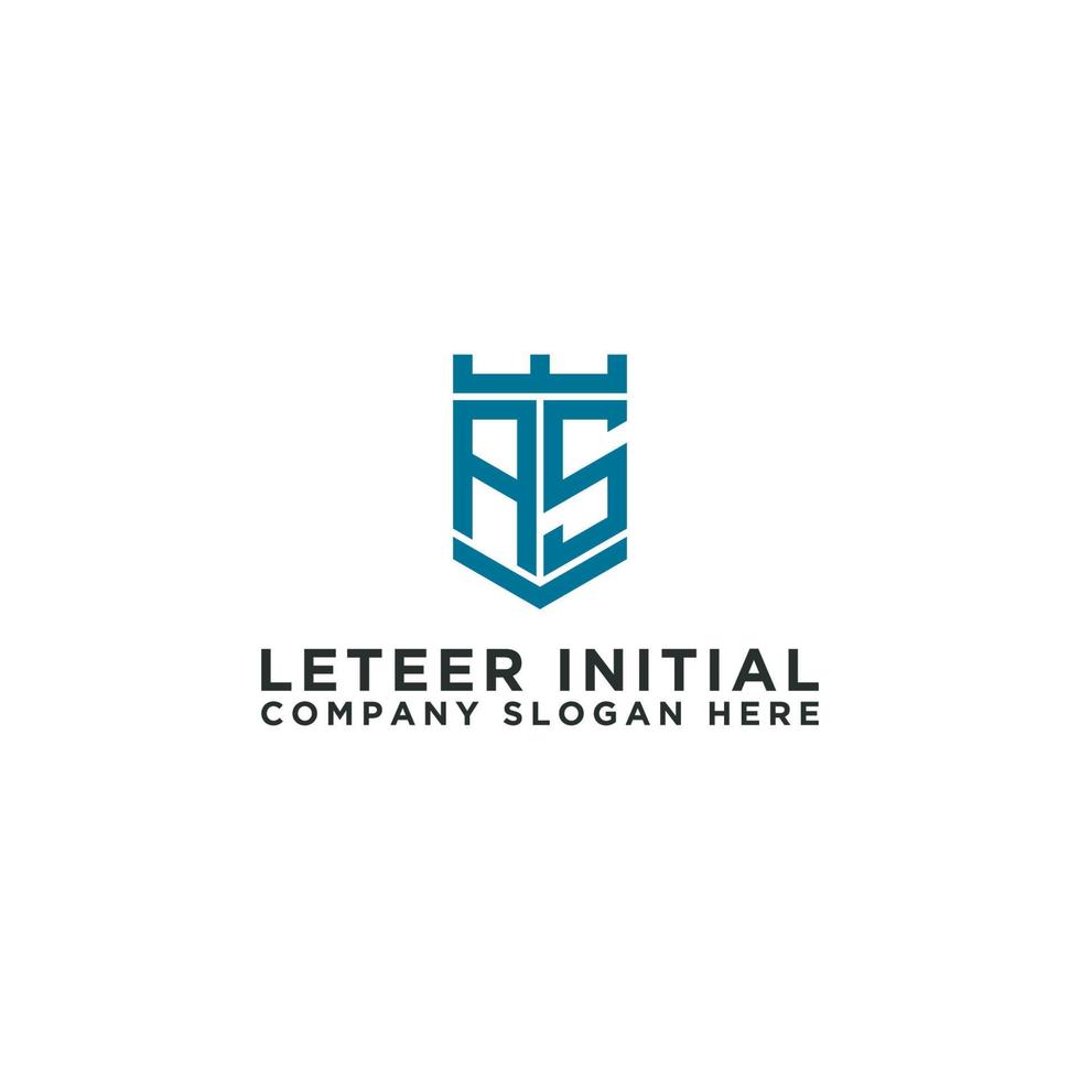 AS letter Initial icon Monogram.- Vector inspiring logo design - Vector