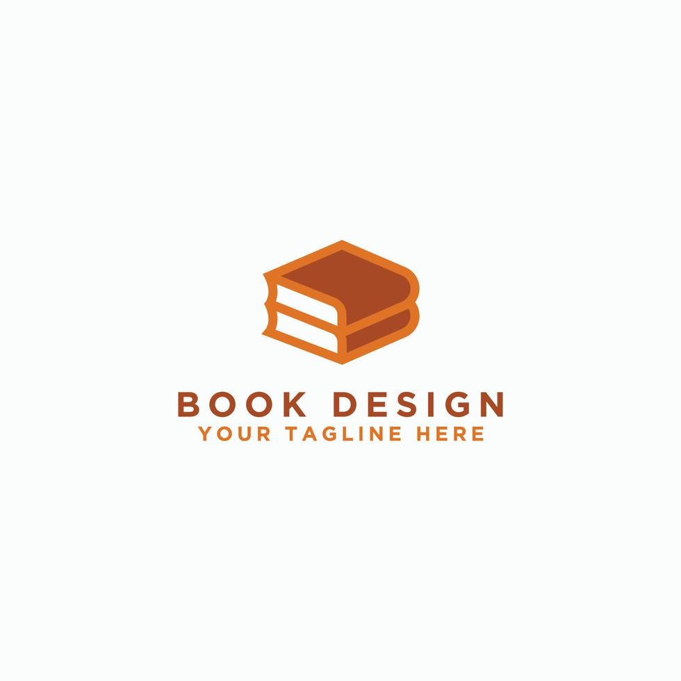 plantilla de logotipo de diseño de libro con la letra inicial b, - vector