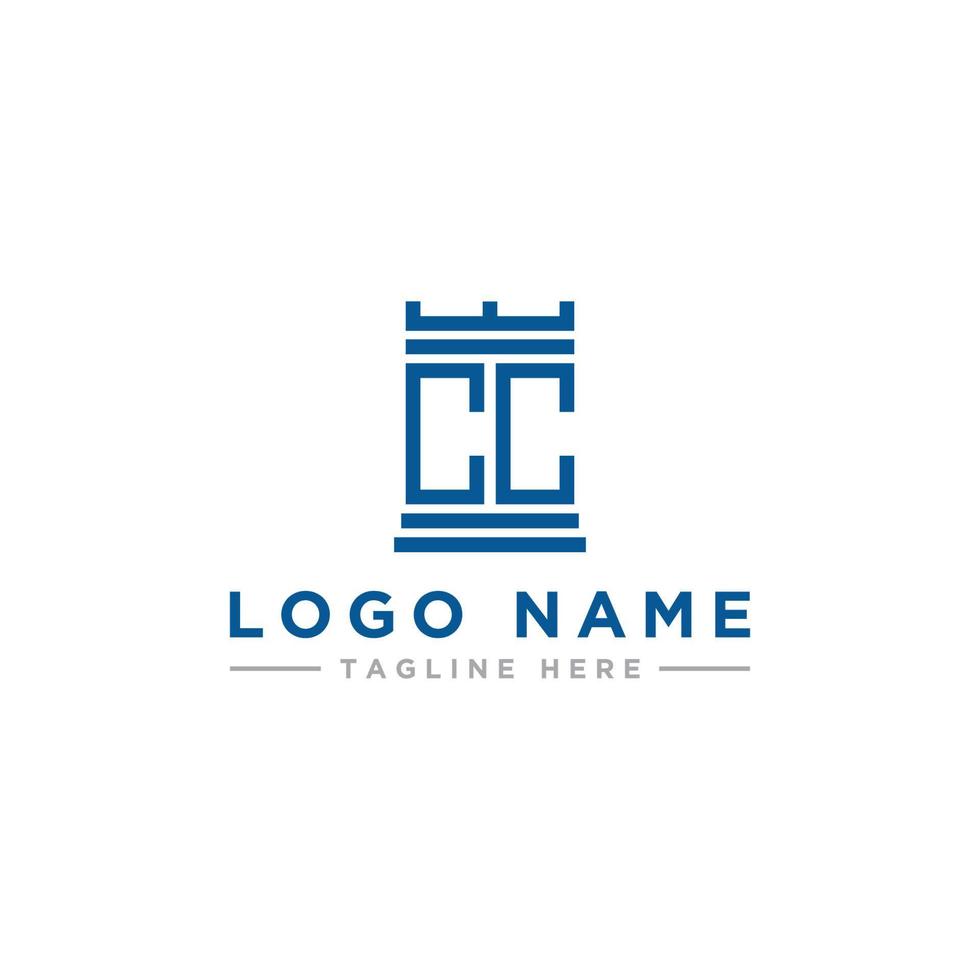 logo design inspiration for companies from the initial letters of the CC logo icon. -Vector vector