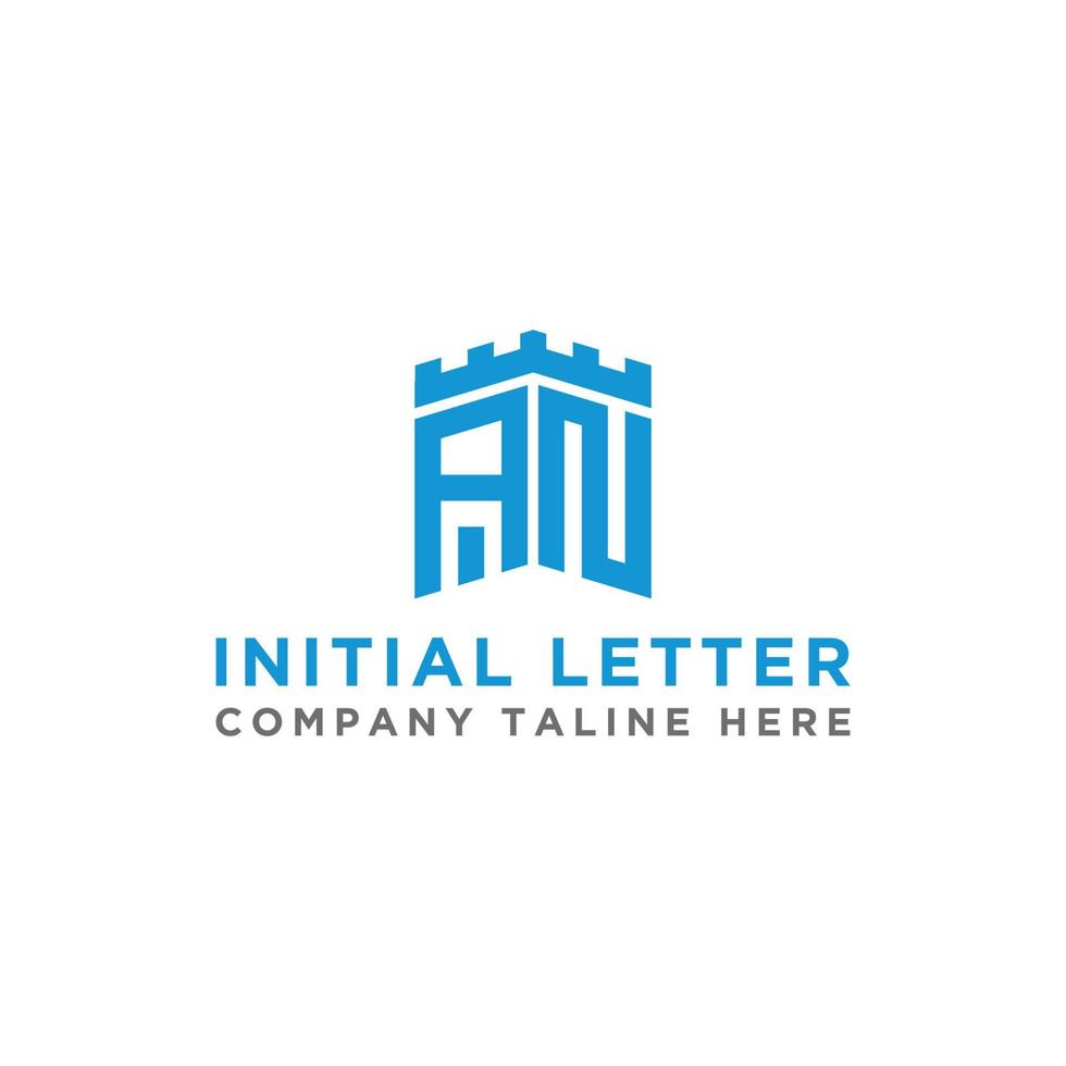 logo design inspiration for companies from the initial letters of the AN logo icon. -Vector vector