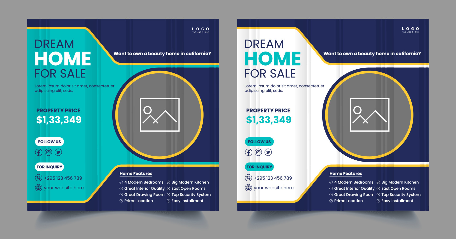 Real estate social media marketing template 9097759 Vector Art at Vecteezy