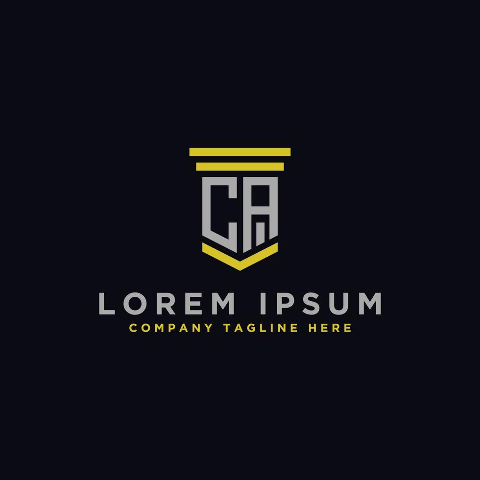 logo design inspiration for companies from the initial letters of the CA logo icon. -Vector vector