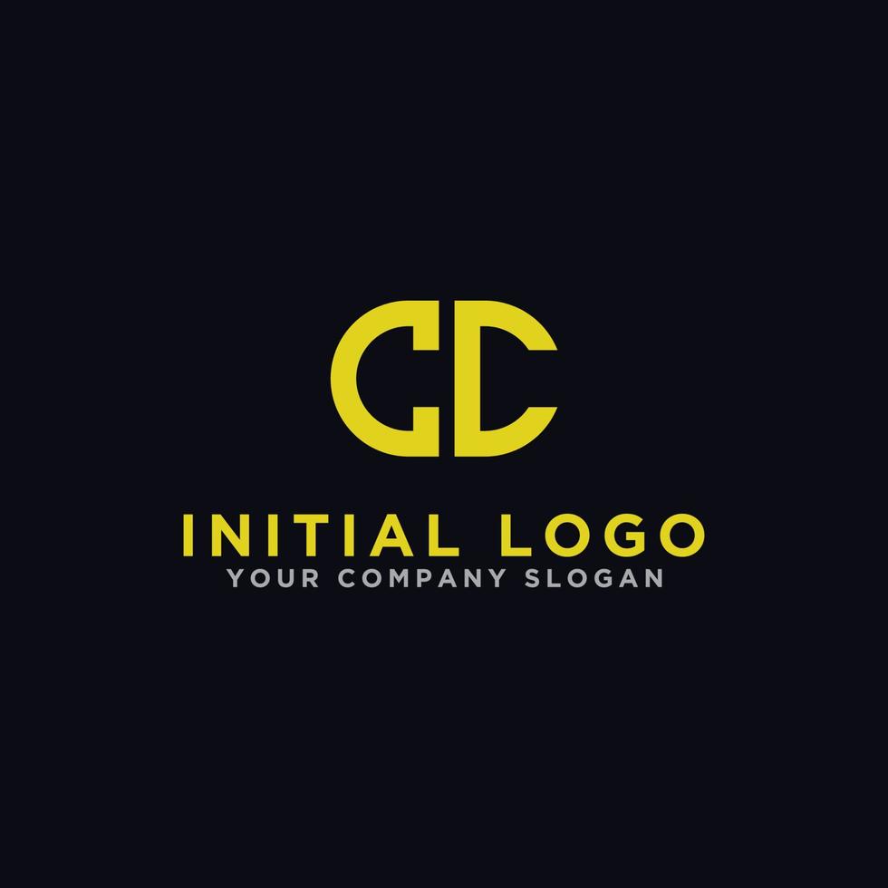 logo design inspiration for companies from the initial letters of the CC logo icon. -Vector vector