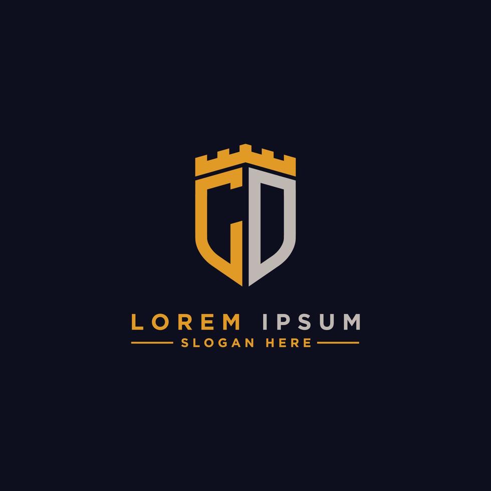 CD letters Initial icon, Monogram.- Vector inspiration logo design - Vector